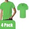 Gildan Heavy Cotton Short Sleeve T-Shirt Craft Bundle, Electric Green Unisex Crewneck Blanks for DIY Printing
